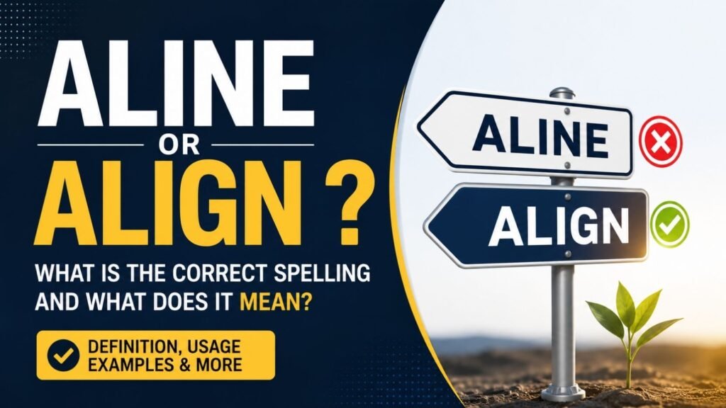 Aline Or Align: What Is the Correct Spelling And What Does It Mean?