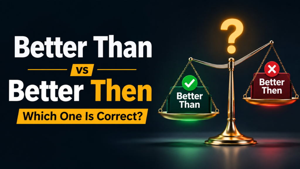 Better Than Or Better Then: Which One Is Correct?