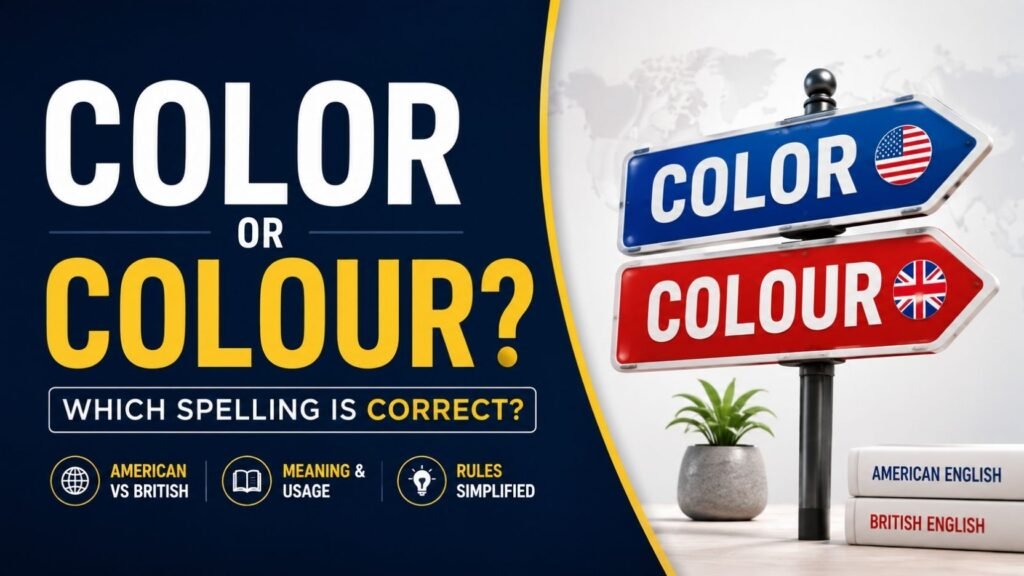 Color Or Colour: Which Spelling Is Correct?
