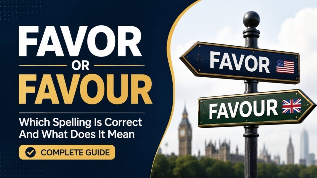 Favor Or Favour: Which Spelling Is Correct And What Does It Mean