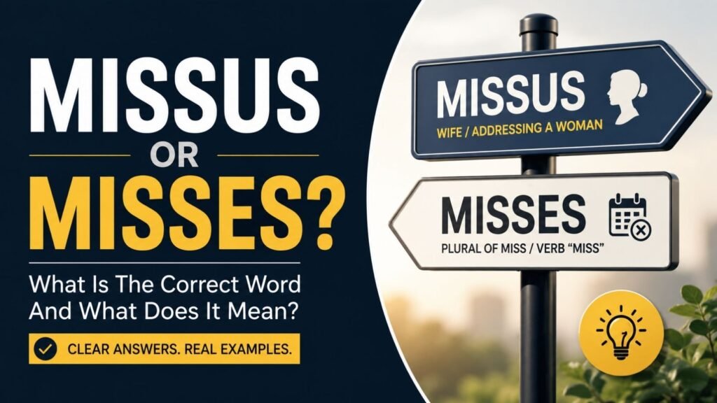 Missus Or Misses: What Is The Correct Word And What Does It Mean?
