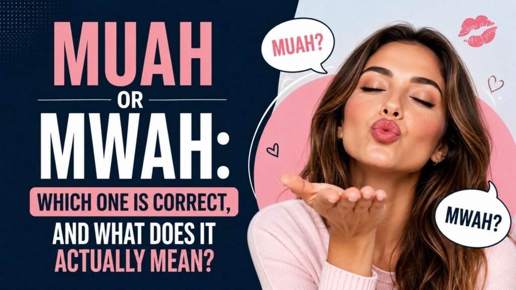 Muah Or Mwah: Which One Is Correct, and What Does It Actually Mean?