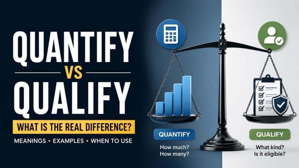 Quantify Vs Qualify: What Is The Real Difference?
