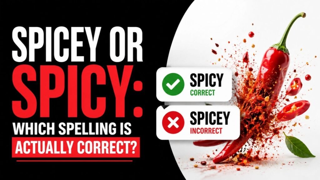 Spicey or Spicy: Which Spelling Is Actually Correct?