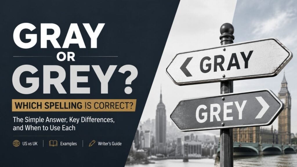 The Color Gray Or Grey: Which Spelling Is Correct?