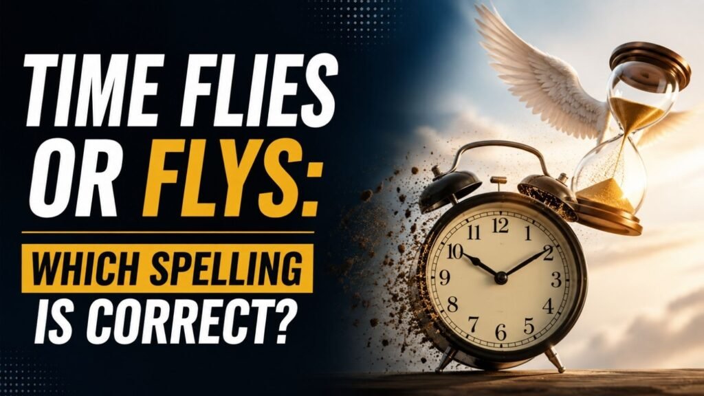 Time Flies Or Flys: Which Spelling Is Correct?