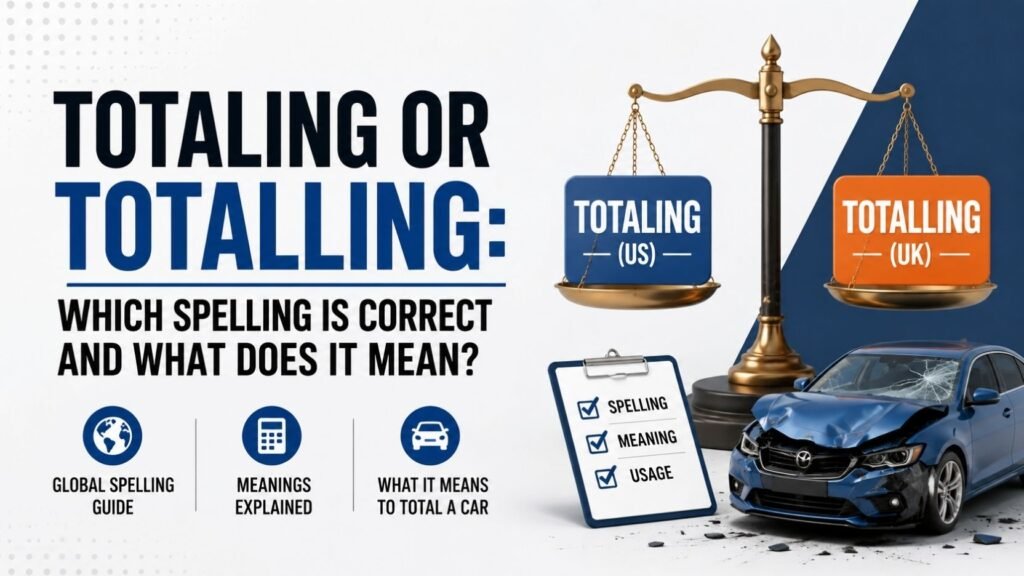 Totaling Or Totalling: Which Spelling Is Correct And What Does It Mean?