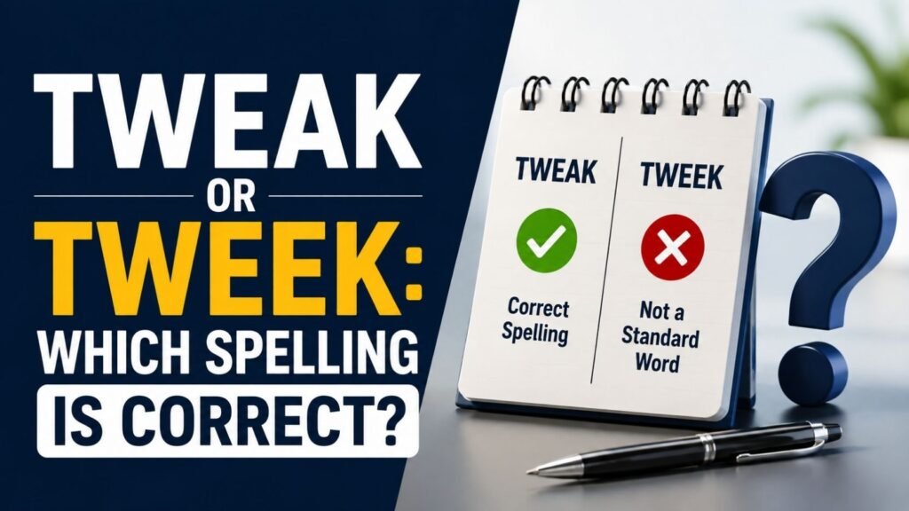 Tweak Or Tweek: Which Spelling Is Correct?