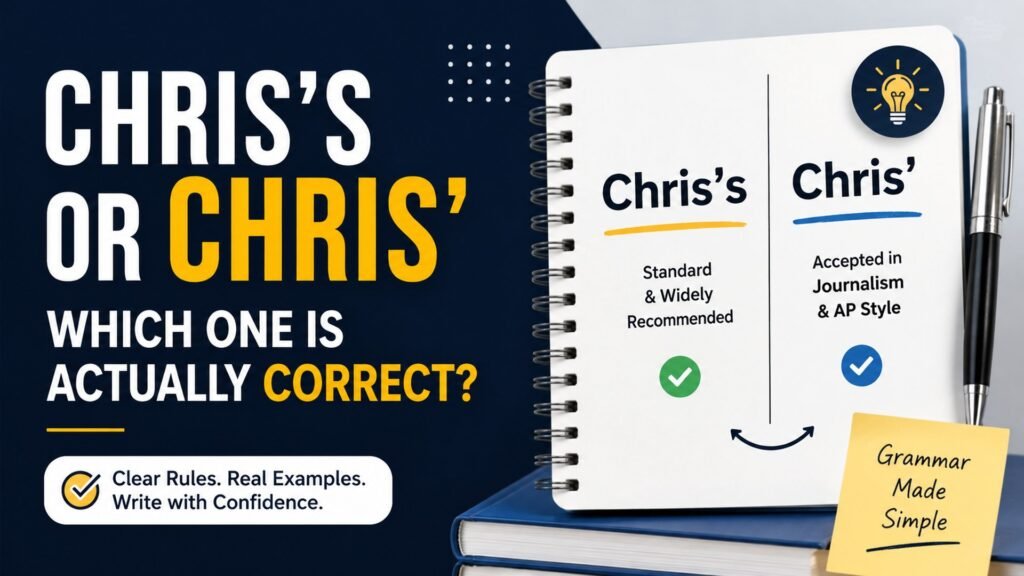 Chris's or Chris': Which One Is Actually Correct?