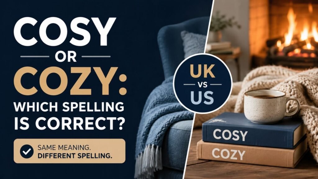 Cosy Or Cozy: Which Spelling Is Correct?