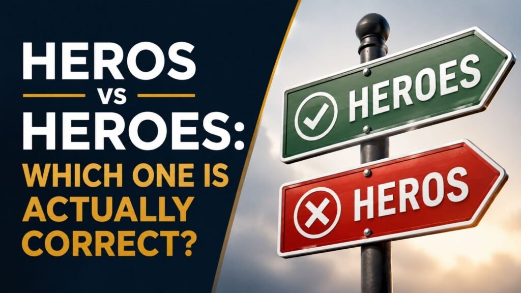 Heros vs Heroes: Which One Is Actually Correct?