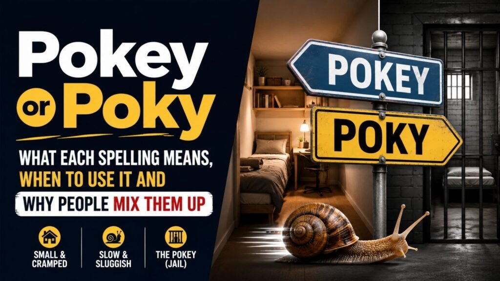 Pokey Or Poky: What Each Spelling Means, When To Use It And Why People Mix Them Up