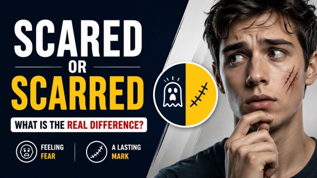 Scared Or Scarred: What Is The Real Difference?